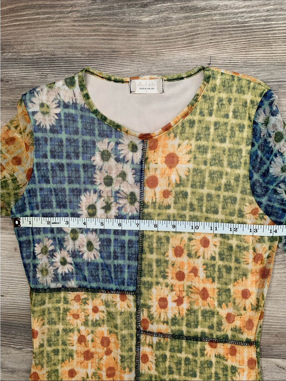 Altar'd State Multicolor Floral Patchwork Mini Dress